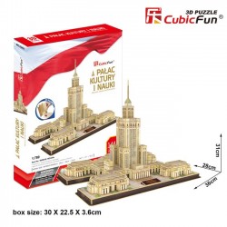 Puzzle 3D Pałac Kultury i Nauki - Zestaw XL