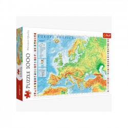 Mapa Fizyczna Europy 10605