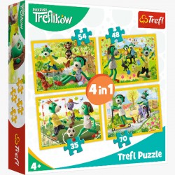 Puzzle 4w1 Wspólne Zabawy Treflików 34337