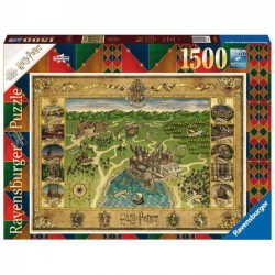 Puzzle 1500 el. Harry Potter. Mapa Hogwartu 165995