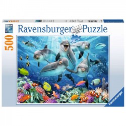 Puzzle  Ravensburger 100el. Delfiny 147106