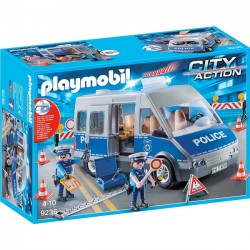 Playmobil - Samochód policyjny z blokadą drogową 9236