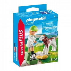Playmobil - Pani weterynarz z cielaczkiem 70252