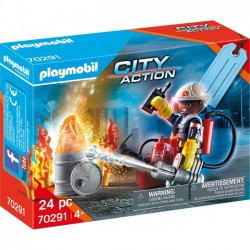 Misja ratownicza straży pożarnej City Action - zestaw Playmobil z