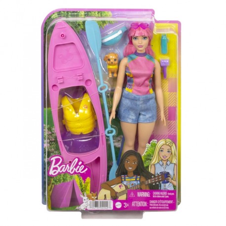 Barbie Kemping Daisy Lalka i kajak Zestaw hdf75
