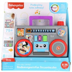 Fisher Price Poziomy Nauki Retro Radiomagnetofon Szczeniaczka