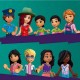 Sklep wnętrzarski i kwiaciarnia w śródmieściu Lego Friends 41732