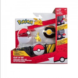 Pokemon Clip'N'Go Pas Trenera PokeBall Figurka Pikachu
