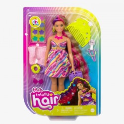 Barbie Totally Hair - Lalka z długimi włosami + modowe akcesoria