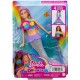 Barbie Malibu Syrenka migoczące światełka