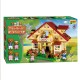 Duże klocki Domek z balkonem + misie 155 el