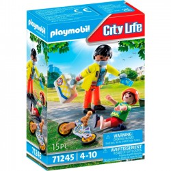Playmobil Figurki City Life 71245 Sanitariusz z pacjentem