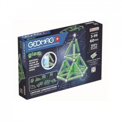 GEOMAG Recycled GLOW Klocki Magnetyczne świecące w ciemności 60 Elementów