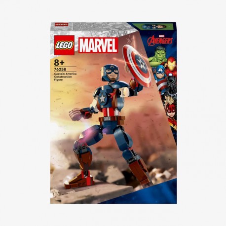 LEGO Marvel - Figurka Kapitana Ameryki do zbudowania LEGO Marvel - Figurka Kapitana Ameryki do zbudowania 76258