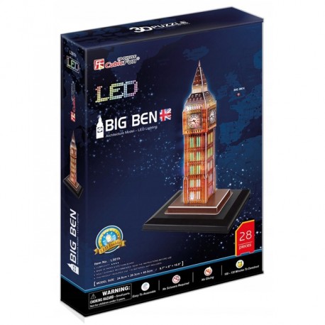 Cubicfun Puzzle 3D Zegar Big Ben (Światło)