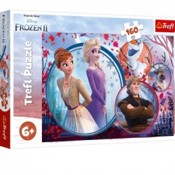 Trefl Puzzle 160 elementów. Frozen 2 (Kraina Lodu) - Siostrzana przygoda