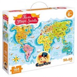 CzuCzu. Puzzle. Mapa świata