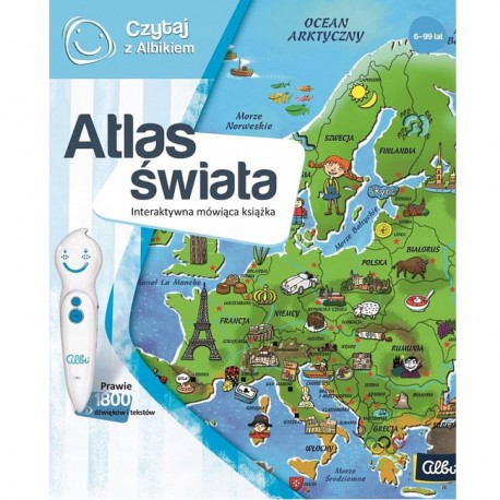Czytaj z Albikiem. Interaktywna książka Atlas świata