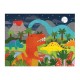 Petit Collage Puzzle Podłogowe Dinozaur
